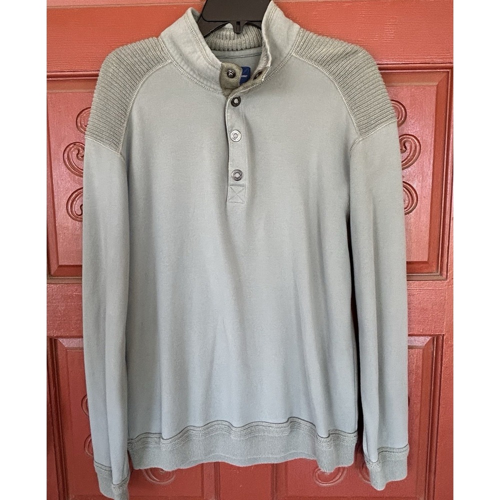 Vintage Sample Tommy Bahama Sweater Pullover Sage Green Mens Casual‎ Size L